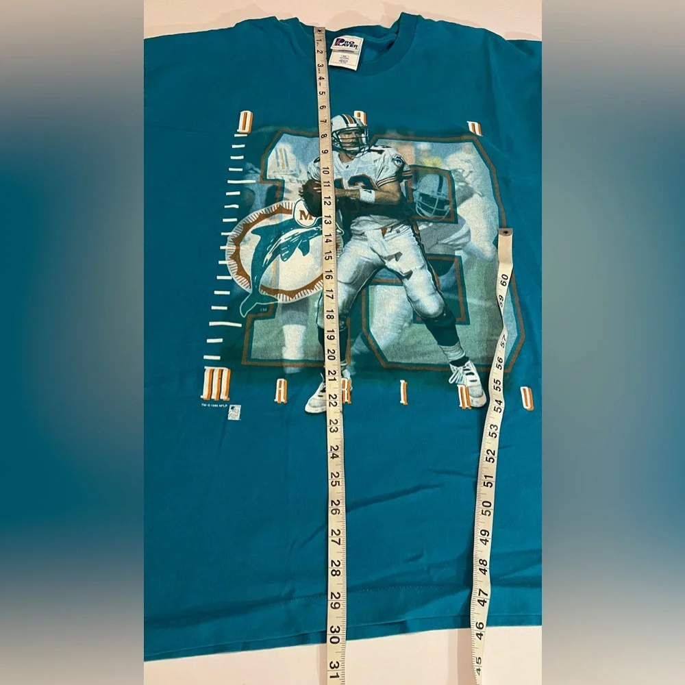 Vintage 1996 Dan Marino Miami Dolphins Single Stitch T Shirt Men’s 2XL USA - Picture 2 of 16